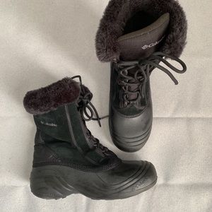 Columbia Winter Boots | Black Suede | Size 6